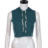 Fashion Loose Hooded Crop Top Female Workout Casual Tank Women's Tops Base Shirt Slim Cropped Women's Blouse Wholesale noJA29