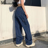 Loose Jeans Casual Work Pants Women Hip Hop Jeans Women Cotton Trousers Big Pockets Women 2022 Denim Pants Cargo Pants