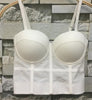 Fashion Mesh Push Up Bralet Women's Corset Bustier Bra Night Club Party Cropped Top Vest Plus Size AW514