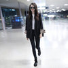 Spring Autumn Blazers And Jackets Women Long Sleeve One Button Female Blazer Coat Women Outerwear