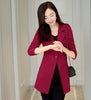 Fashion New Spring Red Blazer for Women Clothing Slim Fit Solid Jaqueta Feminina Single Button Black Ladies Blazer Coat ZY3019