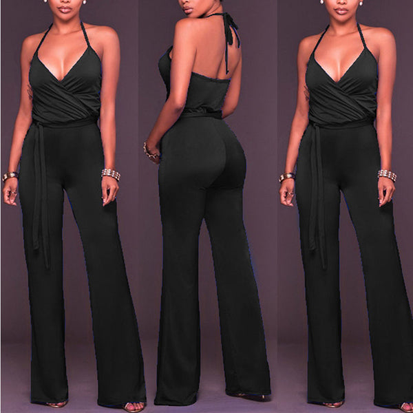 Fashion New Women Clothes V-neck Jumpsuits Clubwear Summer Bodycon Party Jumpsuit Women Sexy Romper S-XL