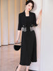 Office Ladies Summer Work Wear Formal Skirt Suit Women Female White Black Slim Two Piece Set