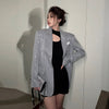 Paillette Sequin blazer women 2023 collection Bling Office lady Long sleeve jacket Elegant Club Clothing INKEO 2O148