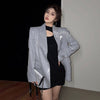 Paillette Sequin blazer women 2023 collection Bling Office lady Long sleeve jacket Elegant Club Clothing INKEO 2O148