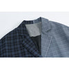 Plaid Blazer Women Patchwork Coat 2023 Autumn Winter Casual Streetwear Asymmetrical Female Jacket Outerwear Chic Tops