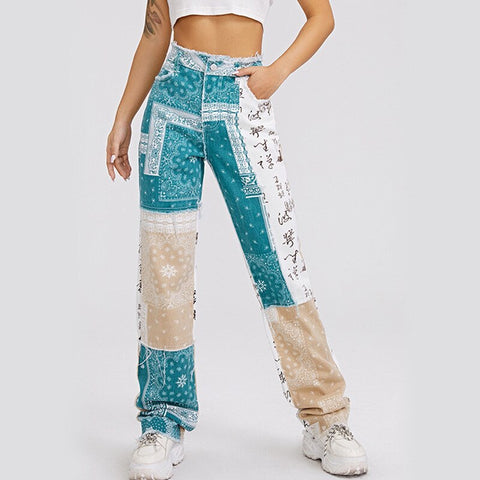 Printed Jogger Women Casual Pants Bandana Female Jogging Trousers Fitness Sweatpants Bodybuilding Straight leg Tracksuit