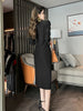 Professional Black Jackets for Women 2023 Notched Neck Blazers Office Clothes Double Breasted  Lady Long Business Suit