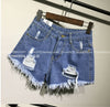 Fashion Short Jeans 2022 Summer Women High Waist Denim Shorts Frayed Hole Female Super Cool Flash Shorts S-6XL Pantalon Femme