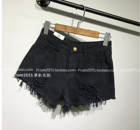 Fashion Short Jeans 2022 Summer Women High Waist Denim Shorts Frayed Hole Female Super Cool Flash Shorts S-6XL Pantalon Femme