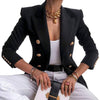 Slim Blazer Women Suit Jacket Female Business Double Breasted Blazers Office Lady Suit Black Button Coat костюм женский