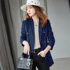 Spring British Double Breasted Suit Women Blazer Jacket Autumn Woolen Ladies Blazer Office OL Professional Jackets