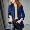 Spring British Double Breasted Suit Women Blazer Jacket Autumn Woolen Ladies Blazer Office OL Professional Jackets