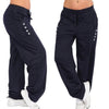 Fashion Spring Casual Women's Pants Solid Loose Drawstring Female Straight Trousers Plain Warm Pants For Women Plus Size