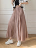 Streetwear Pleated Culotte Mujer Pants Blue Black Purple Chiffon Trousers Stretch High Waist Loose Wide Leg Pants Women
