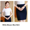 Styles 2022 Summer Formal suits with Shirt and Skirt for Women Business Work Wear Blouse with Belt Plus Size 5XL