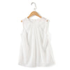 Fashion Summer Breathable Women Solid Loose Sleeveless Halter Neck Shirt Casual Tank Shirt Blouse Tops Vest Solid