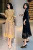 Temperament Blazer Trend Suit Female 2023 Spring and Autumn Suit Mesh Pleated Skirt Elegant Two-piece Suit Lady K372