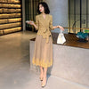Temperament Blazer Trend Suit Female 2022 Spring and Autumn Suit Mesh Pleated Skirt Elegant Two-piece Suit Lady K372