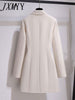 Trench Coat Dress Women 2023 Spring Autumn Windbreaker Coat Female Oversize 4XL Black White Belt Blazer Vintage