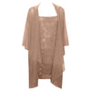 Two Pieces Charming Solid Color Mother Of The Bride Lace Dresses Formal Dress Women Elegant #LR2