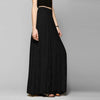 White Silver High Waist Party Wear Maxi Female Pleated Skirts Style Womens Ladies Long Summer Skirt