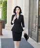 Wine  Fabric Formal Women Business Suits with Blazer and Skirt Ladies Professional Work Wear Blazers Outfits