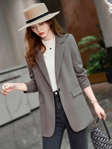 Woman Blazer 2023 Autumn Clothing Jacket Women Buttons Up Blazers for Women Casual Suits Elegant OL Female Blazer Coats