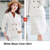 Women 2 Pieces Formal Professional Suit with Slim Hips Skirt and Blazer Female Office Ladies Shirt Suits Autumn Thicken