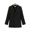 Fashion Women Basic Coats Autumn Women Blazer Jacket Vintage Long Sleeve Loose Female blazer feminino Casual Girls Outwear