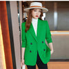 Women Blazer Korea Slim Blazers Jackets Work Coat Outerwear Autumn Long Sleeve Career Female Jacket Office Lady