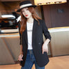 Women Blazer Korea Slim Blazers Jackets Work Coat Outerwear Autumn Long Sleeve Career Female Jacket Office Lady
