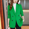 Women Blazer Korea Slim Blazers Jackets Work Coat Outerwear Autumn Long Sleeve Career Female Jacket Office Lady