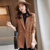 Women Blazer and Jacket Brown Long Sleeve Ladies Business Work Wear Office Uniform Style 2023