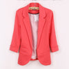 Fashion Women Blazers Coat Jacket brand ,Lady plus size Seven-Sleeve Solid Suits XXL F4299