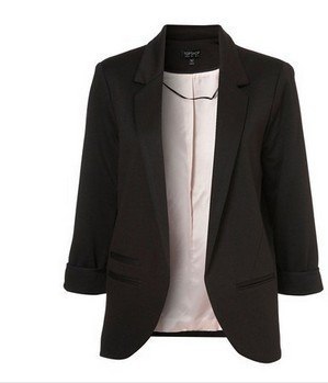 Fashion Women Blazers Coat Jacket brand ,Lady plus size Seven-Sleeve Solid Suits XXL F4299