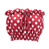 Fashion Women Casual sleeveless Ruffles polka Dot print crop tops summer backless strapless sexy bandage red tank tops