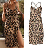 Women Dress Summer Sexy Leopard Print Dress Casual Sleeveless Evening Party Dresses Clubwear Ladies Bodycon Dresses