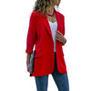 Women Jacket Lapel Long Sleeve Casual Slim Blazer Coat Suit Jacket