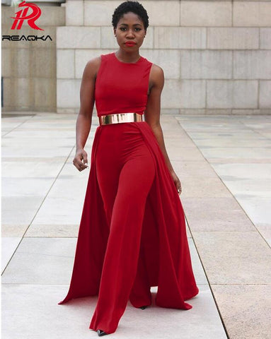 Fashion Women Jumpsuit Summer Casual Sleeveless Elegant Rompers Womens Loose Novelty Ladies Party Jumpsuit 2022 New