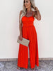 Women Jumpsuits Summer Spaghetti Straps Rompers Casual Playsuits Solid Wide Leg Pants Ladies Elegant Jumpsuit With Belt