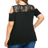 Women Ladies Loose Blouse Summer O-neck Casual Shirts Tops Clothing Plus Size Cold Shoulder Strapless Casual Soft Cloth