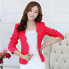 Fashion Women Lady Tops Slim Suit OL Blazer Short Coat thin Jacket SZ:S-5XL