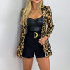 Women Long Sleeve Jacket Top Ladies Casual Leopard Print Cardigan Outwear Coat Jacket