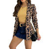 Women Long Sleeve Jacket Top Ladies Casual Leopard Print Cardigan Outwear Coat Jacket
