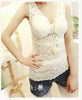 Fashion Women Sexy Lace Tank Tops V-neck Vest Lady Sleeveless bustier Crop Tops A3104