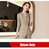 Women Skirt Suits Khaki Blazer and Jacket Sets Office Ladies Work Wear Business Beauty Salon Uniform