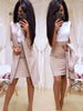 Women Skirt Suits One Button Notched Striped Blazer Jackets And Slim Mini Skirts Two Pieces Ol Sets Female Outfits