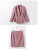 Women Skirt Suits Pink Blazer and Jacket Sets Office Ladies Work Business Beautician Uniform