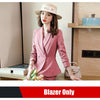 Women Skirt Suits Pink Blazer and Jacket Sets Office Ladies Work Business Beautician Uniform